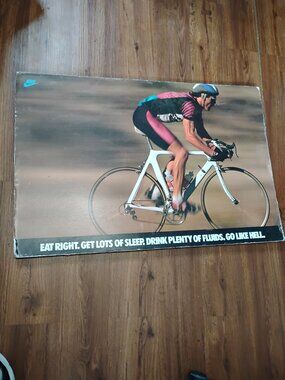 Vintage Nike Go Like Hell Cycling Poster
